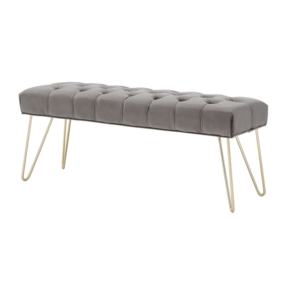 Klaus Velvet Tufted Bench by iNSPIRE Q Bold