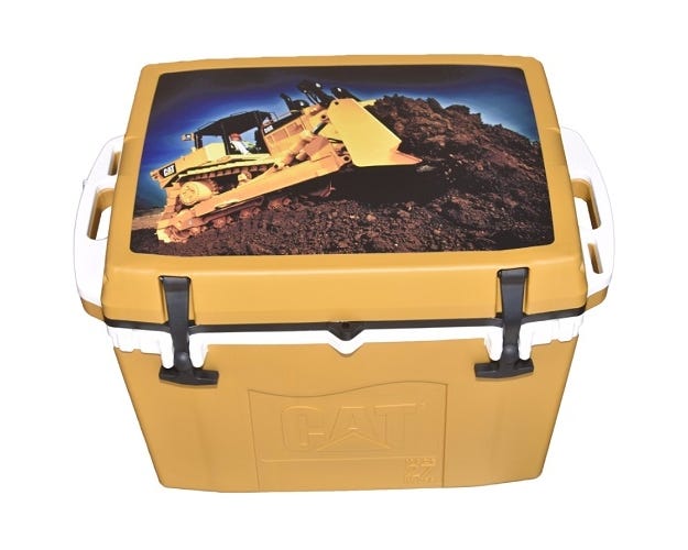 CAT 27 Quart Cooler with Bulldozer Lid Graphic 1C2700 D08