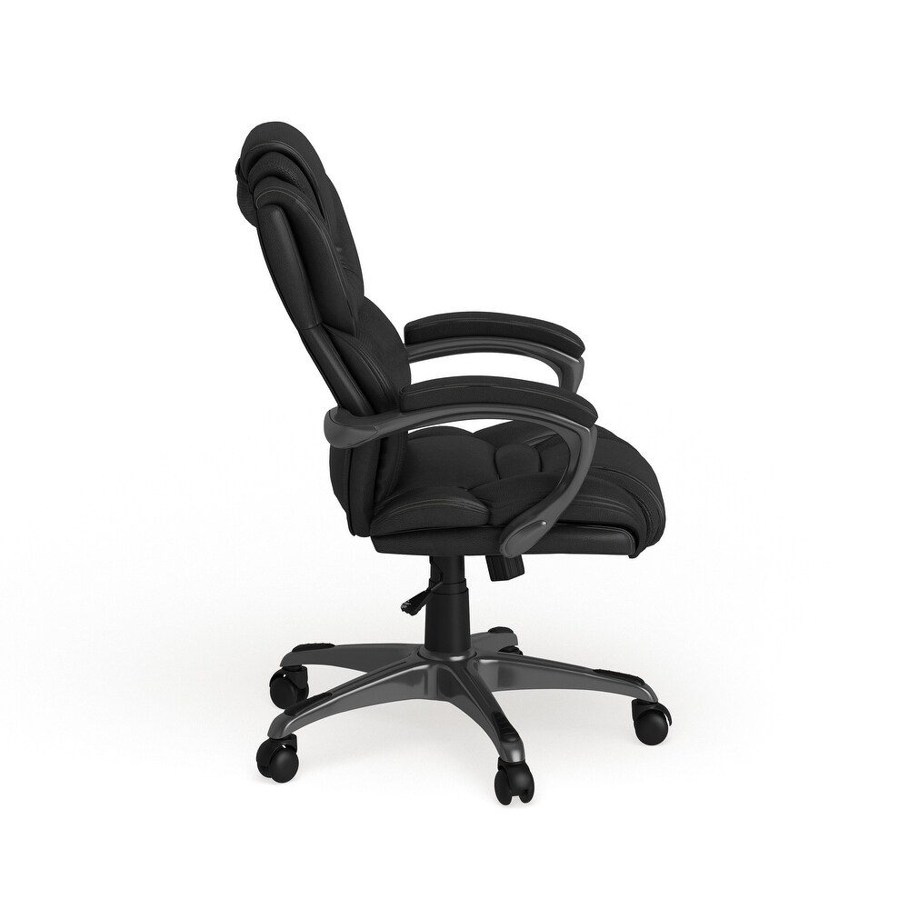 High Back Executive Swivel Ergonomic Office Chair with Accent Layered Seat