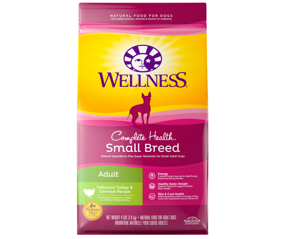 Wellness Complete Health - Small Breed， Adult Dog Deboned Turkey and Oat