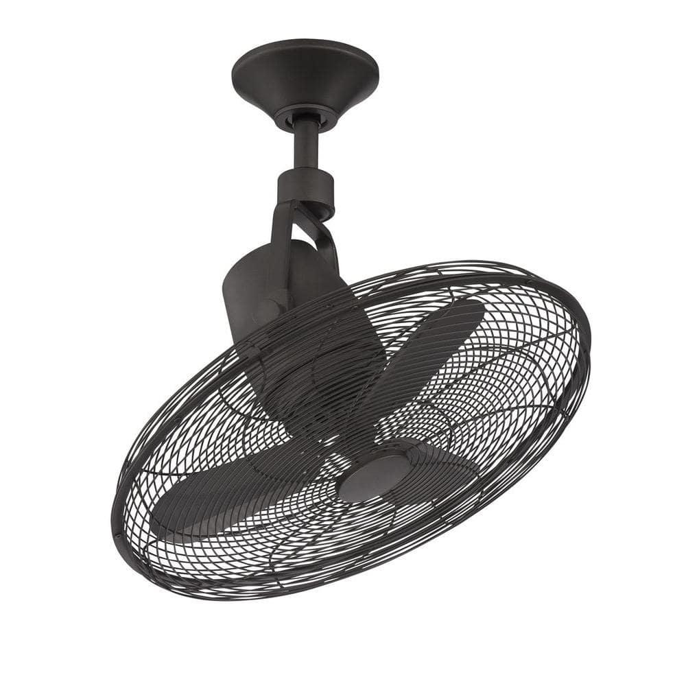 Home Decorators Collection Bentley III 22 in IndoorOutdoor Natural Iron Oscillating Ceiling Fan with Remote Control