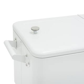 Permasteel 80 qt. White Outdoor Patio Cooler with Removable Basin PS-223-WT