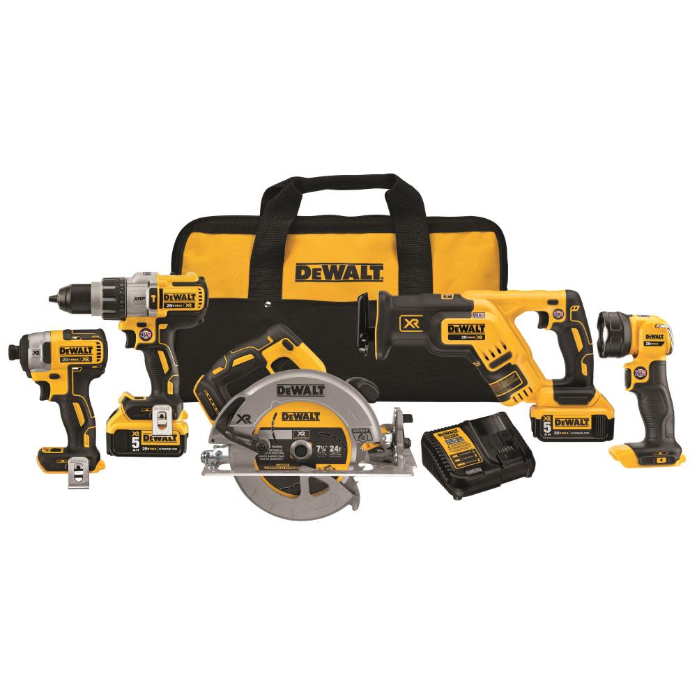 20 V MAX XR Li-ion 5-TOOL Combo Kit