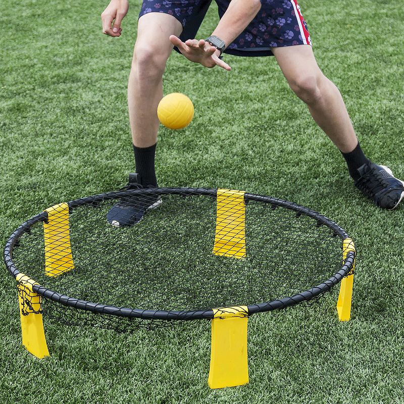 Hey! Play! Battle Volleyball Outdoor Adjustable Roundnet Tournament Set