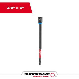 MW SHOCKWAVE Impact Duty 38 in. x 6 in. Alloy Steel Magnetic Nut Driver (1-Pack) 49-66-4585