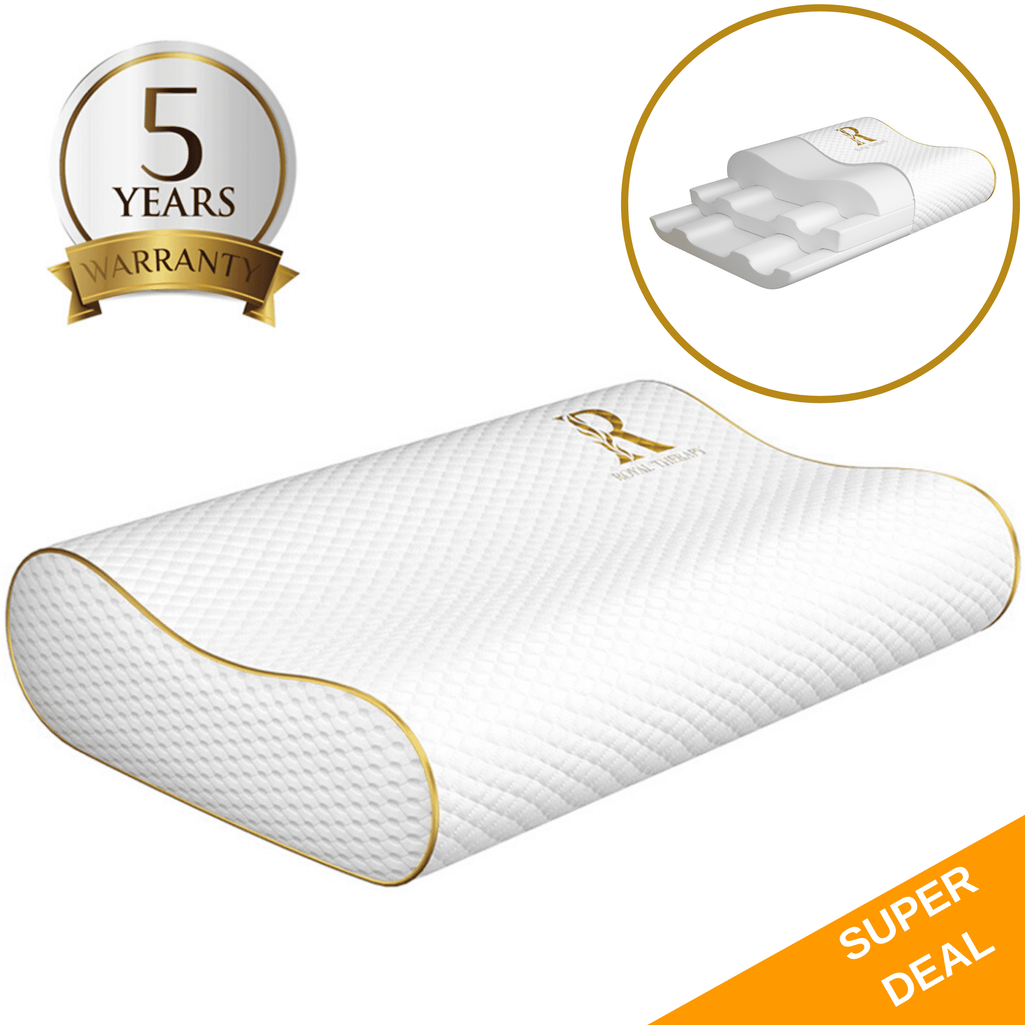 Royal Therapy Memory Foam Contour Pillow