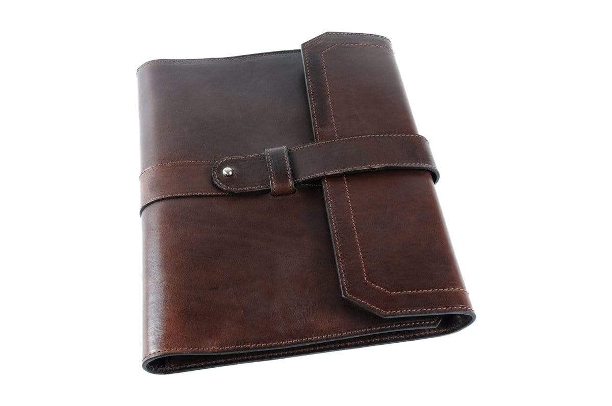 Vachetta Leather Post-Strap Padfolio