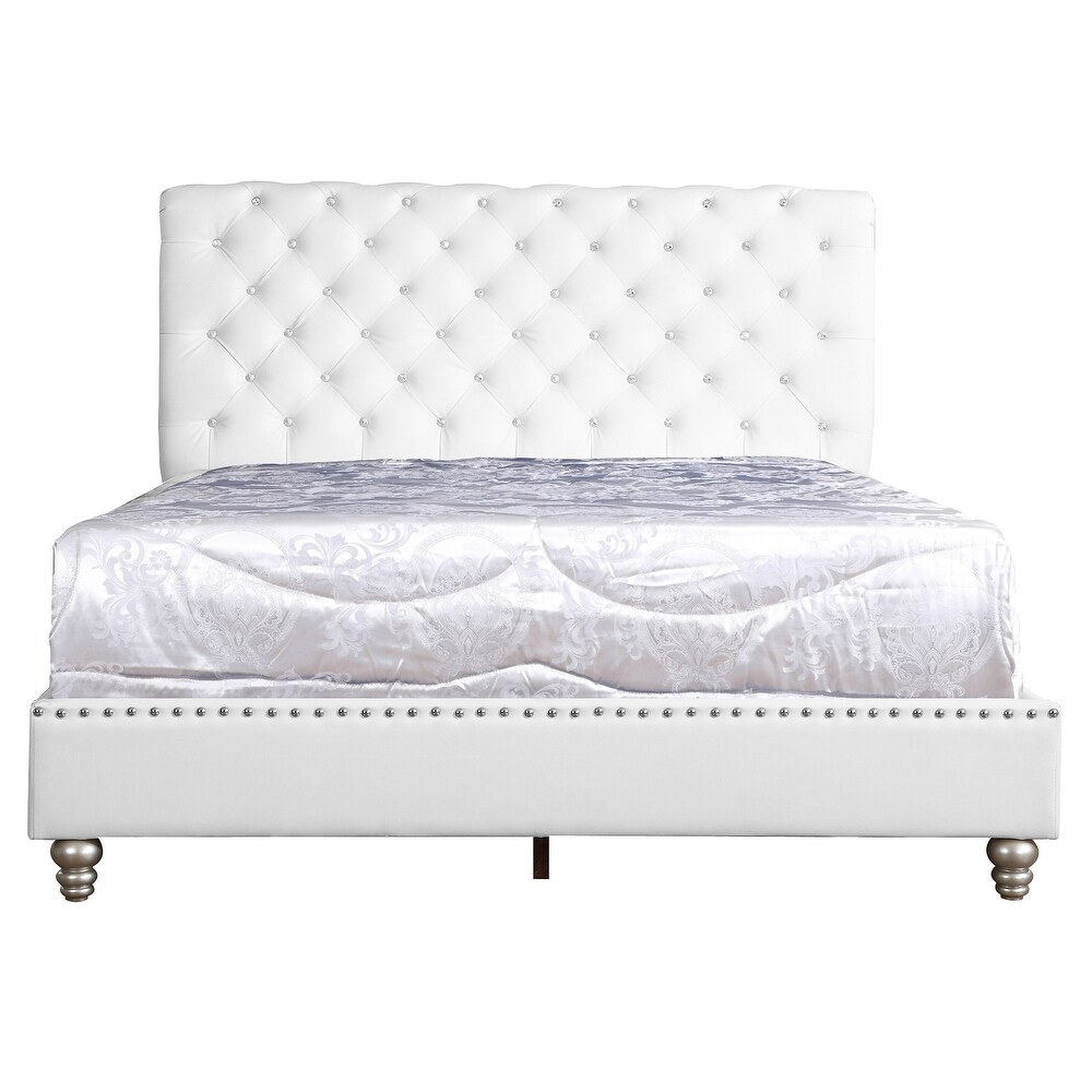 Maxx Tufted Upholstered Queen Panel Bed