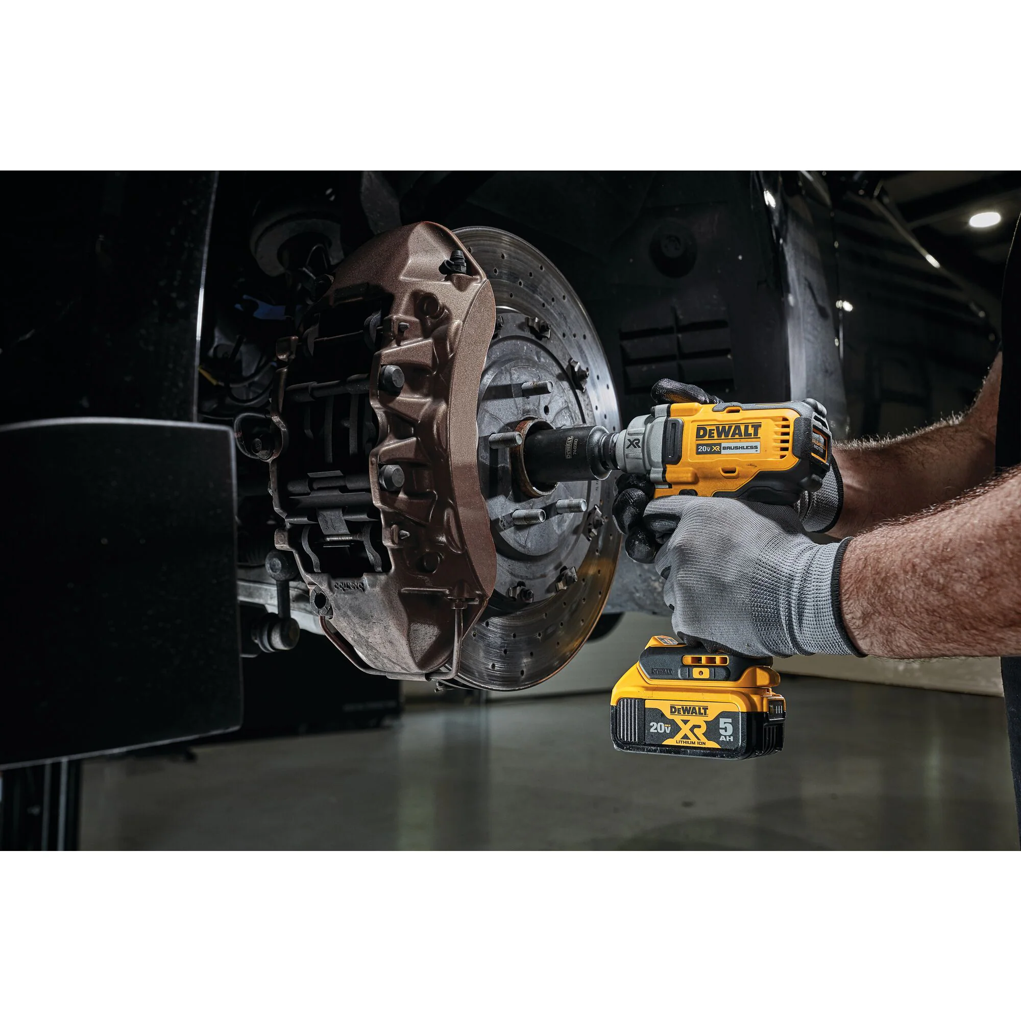 DEWALT DCF896HB 20-Volt MAX XR Cordless Brushless 1/2 in. Mid-Range Impact Wrench with Hog Ring Anvil and Tool Connect (Tool-Only)