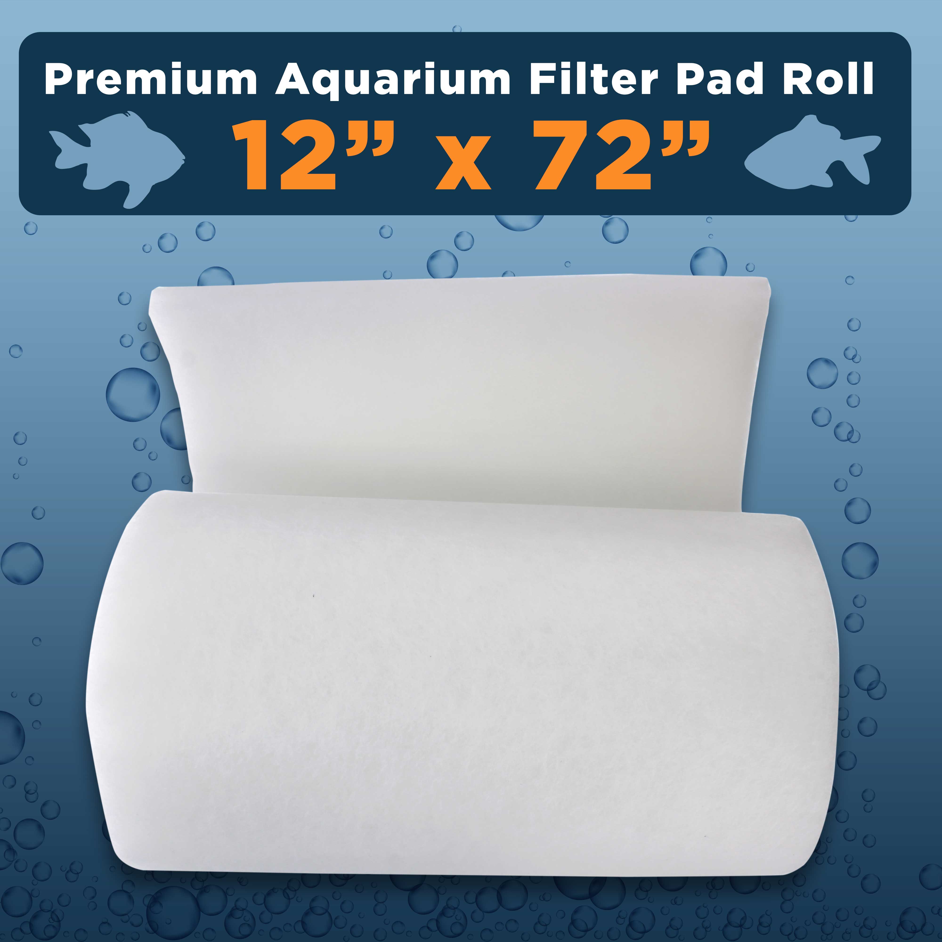 Master Pet Supply Premium Aquarium Filter Pad Roll， Cut to Fit 12