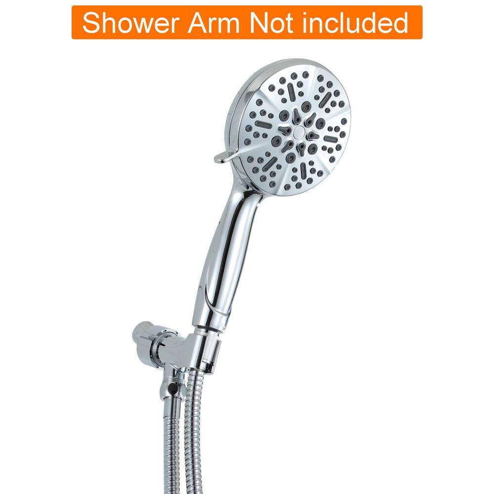 CASAINC 5-Spray Patterns with 1.75 GPM 5 in. High Pressure Wall Mount Handheld Shower Head in Chrome CASATW201-5CH