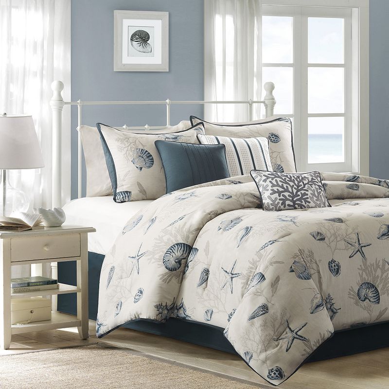 Madison Park Nantucket 7-pc. Coastal Comforter Set with Throw Pillows