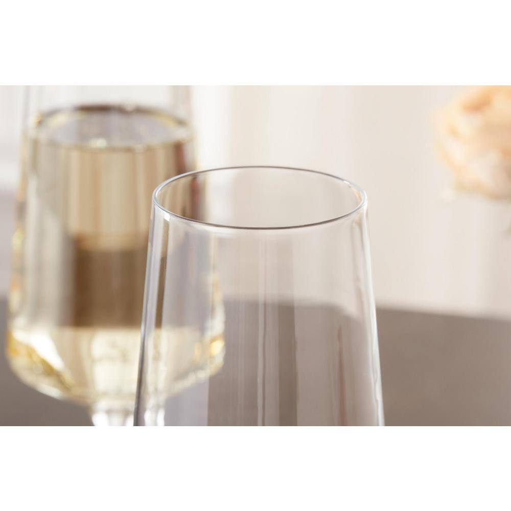 Home Decorators Collection Genoa 12 oz. Lead-Free Crystal Champagne Flutes (Set of 4) 253260