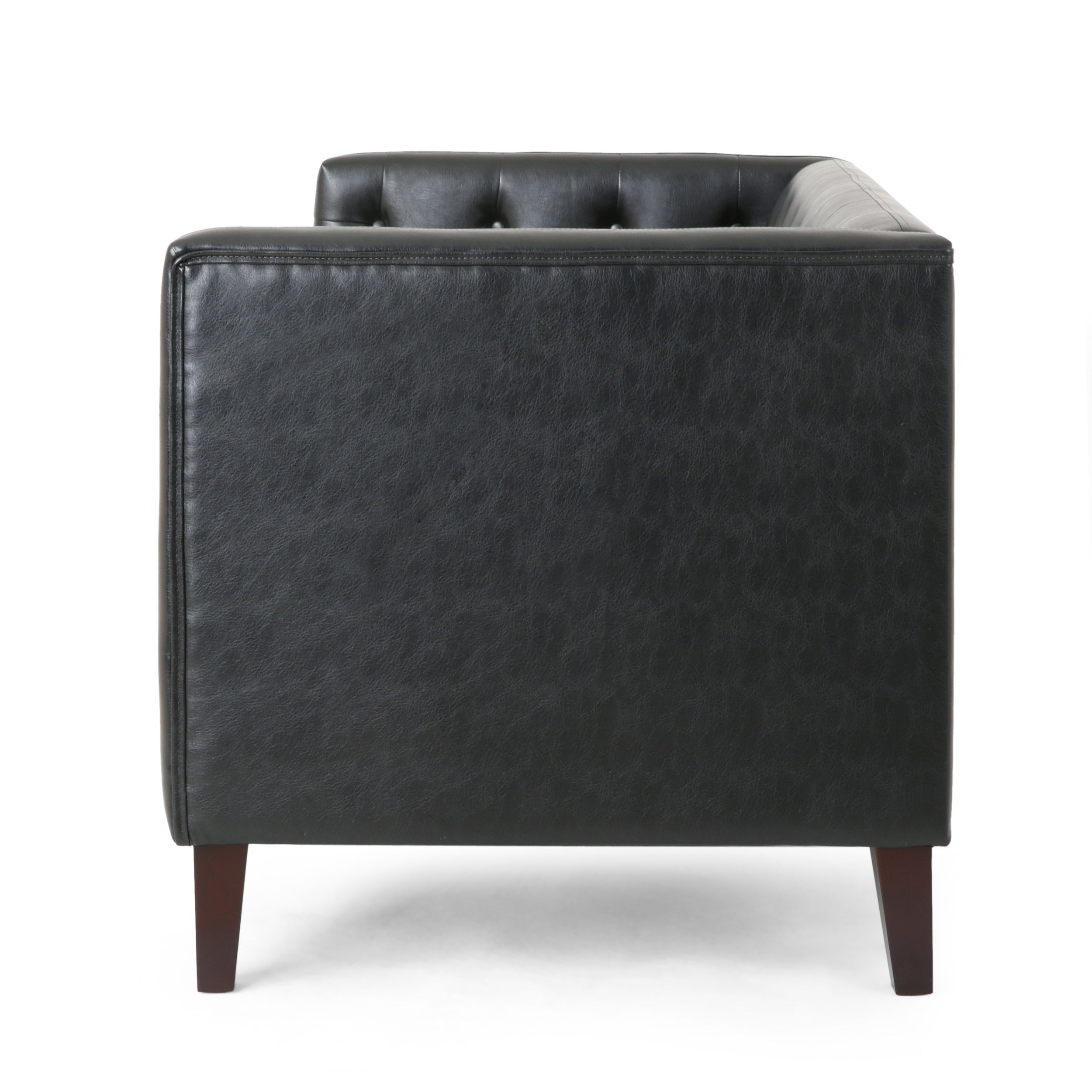 Drache Contemporary Upholstered Tufted Loveseat