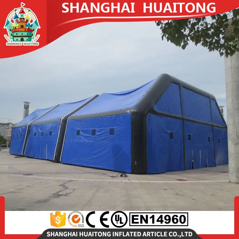 Large blue emergency inflatable tent or outdoor camping inflatable tents /inflatable party tent are hot for sale