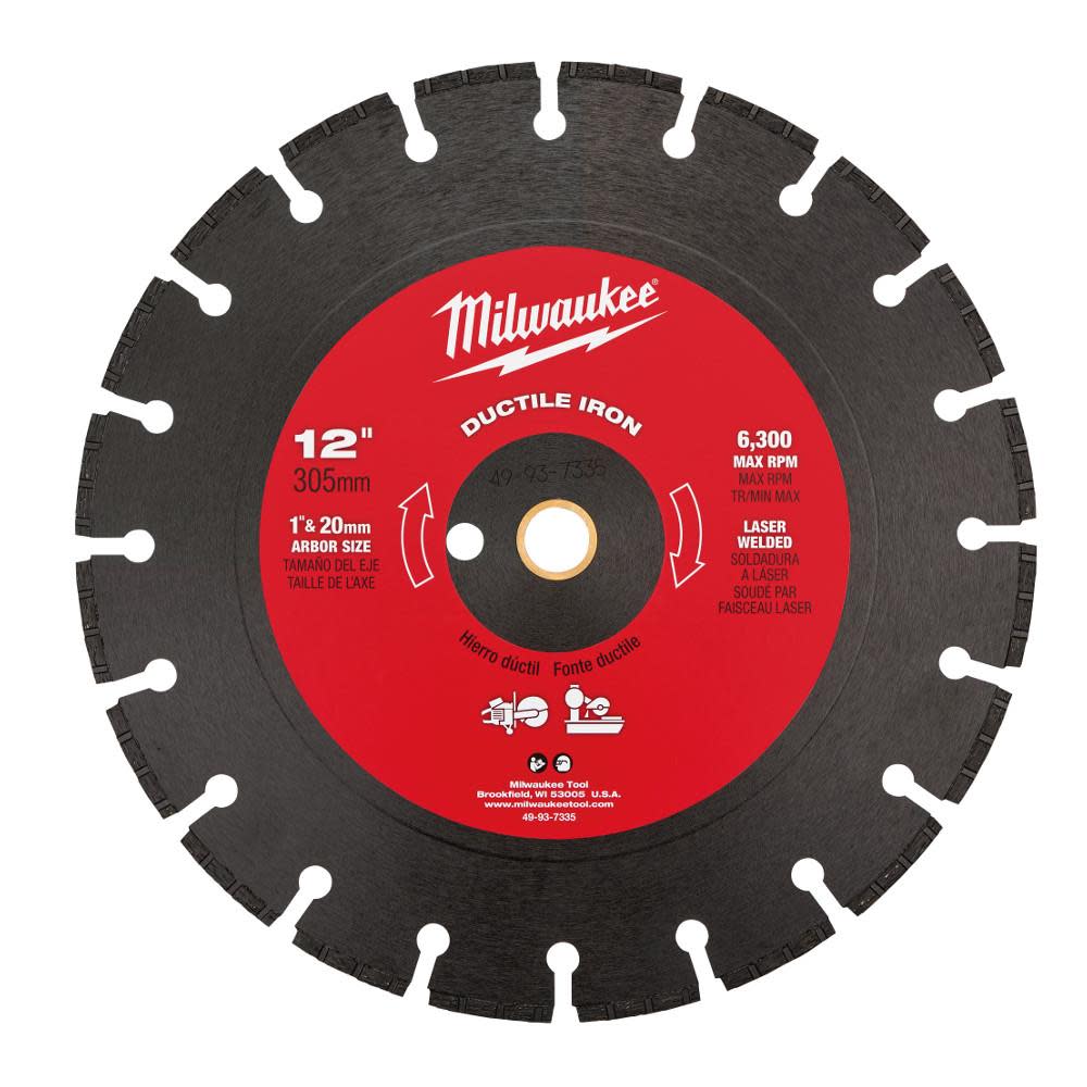 Milwaukee 12 In. Ductile Iron Segmented 49-93-7335 from Milwaukee