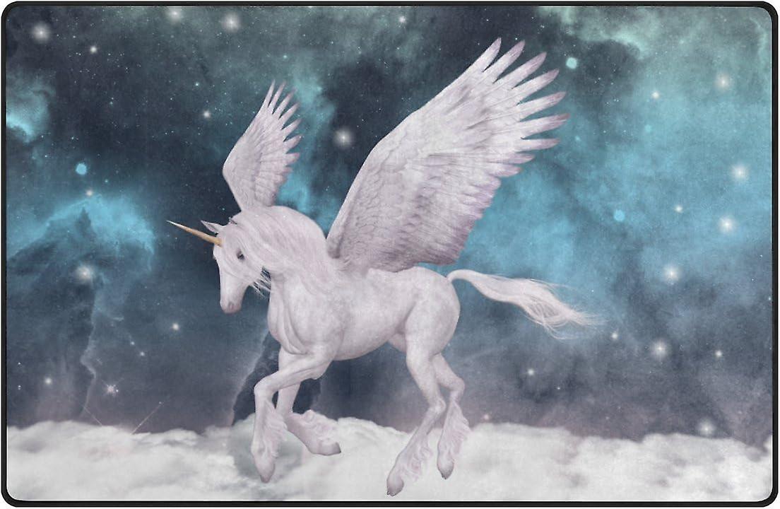 Colourlife Lightweight Carpet Mats Area Soft Rugs Floor Mat Doormat Decoration For Rooms Entrance 31 X 20 Inches Wonderful Pegasus Gallops Over Cloud