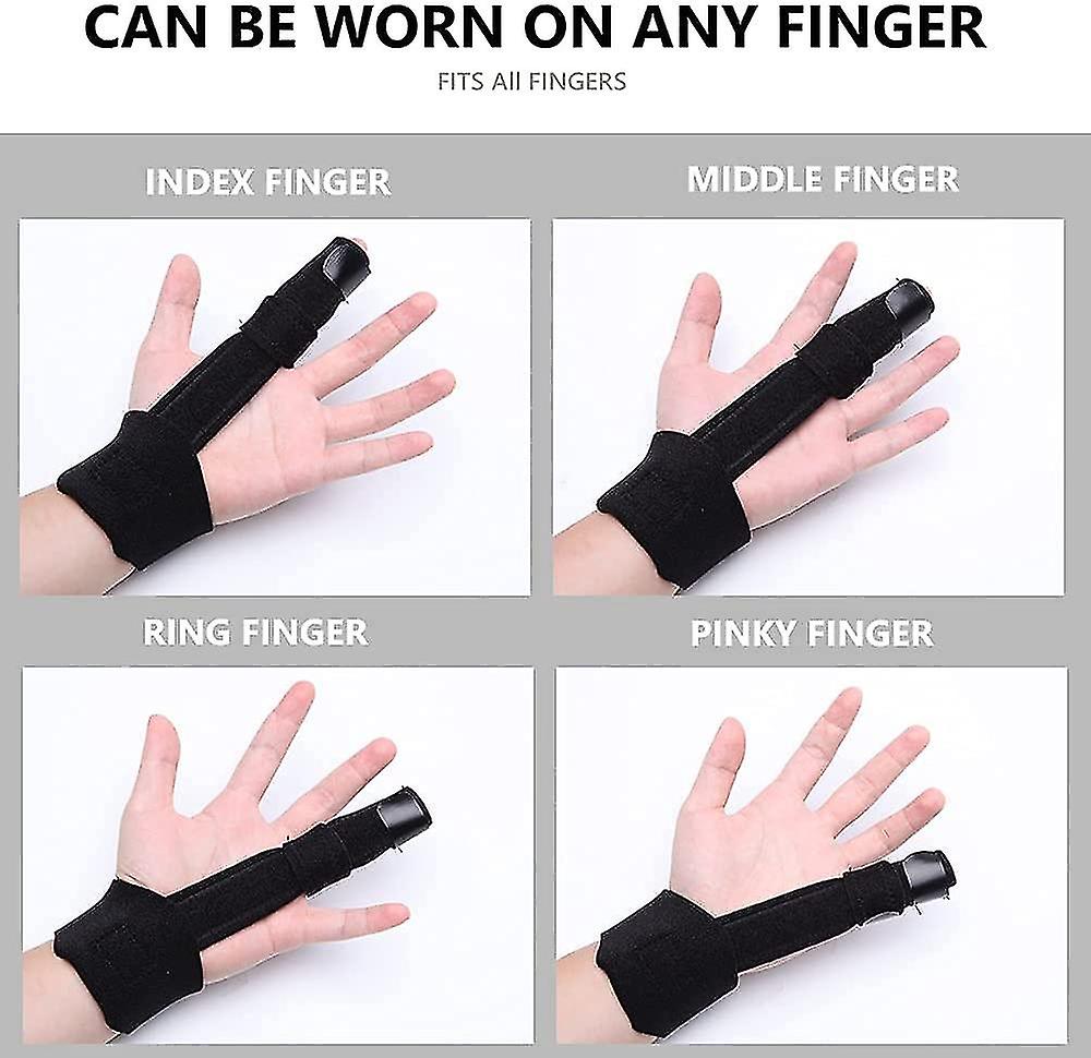 Finger Splint，removable Finger Brace For Any Finger， Suopport For Finger Discomfort Relief， Sprains， Mullet Injury