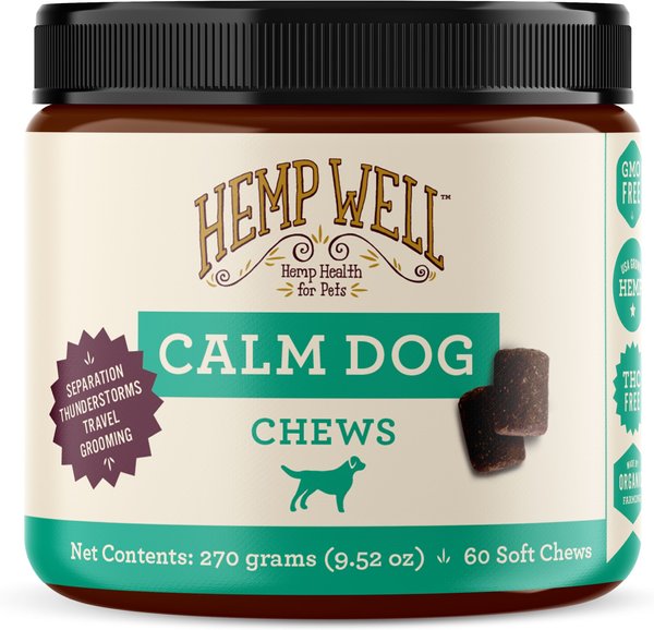 Hemp Well Calm Dog Anxiety Relief Soft Chew Dog Supplement