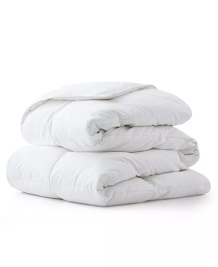 UNIKOME All Season White Goose Feather and Fiber Comforter， Full Queen