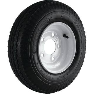 LOADSTAR 480-8 K371 590 lb. Load Capacity White 8 in. Bias Tire and Wheel Assembly 30020