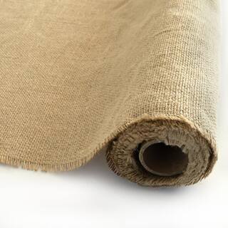 Agfabric 60 in. x 270 ft. Gardening Burlap Roll - Natural Burlap Fabric for Weed Barrier Tree Wrap Burlap Rustic Party Decor NJTR6090N1R