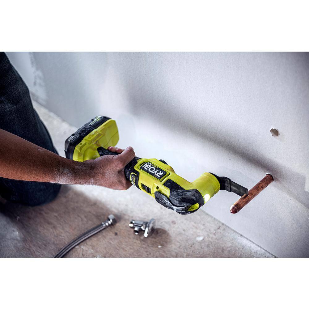 RYOBI ONE+ 18V HIGH PERFORMANCE Kit w (2) 4.0 Ah Batteries 2.0 Ah Battery 2-Port Charger  ONE+ HP Brushless Multi-Tool PSK023-PBLMT50B