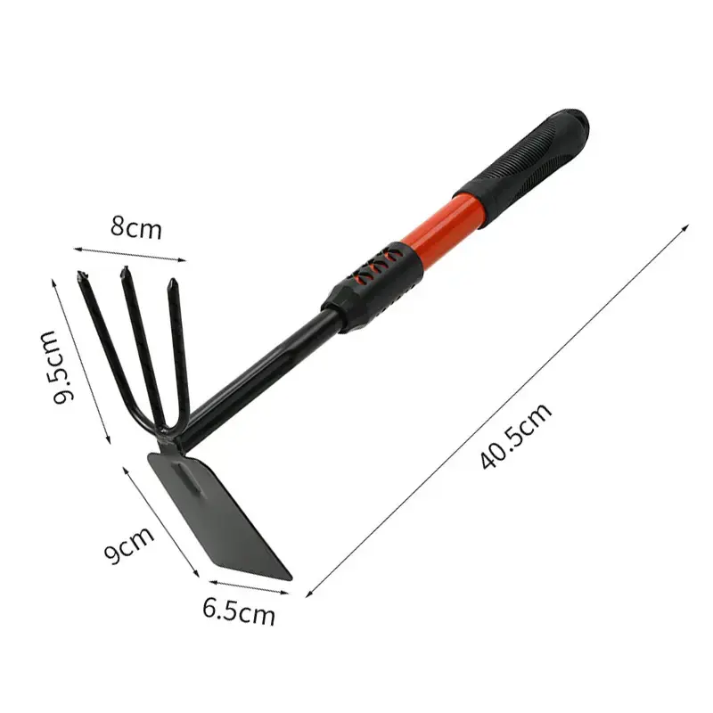 Multifunction Heavy Duty Garden Trowel Transplanter Rake Hoe Tools Set with Non Slip Grip Handle