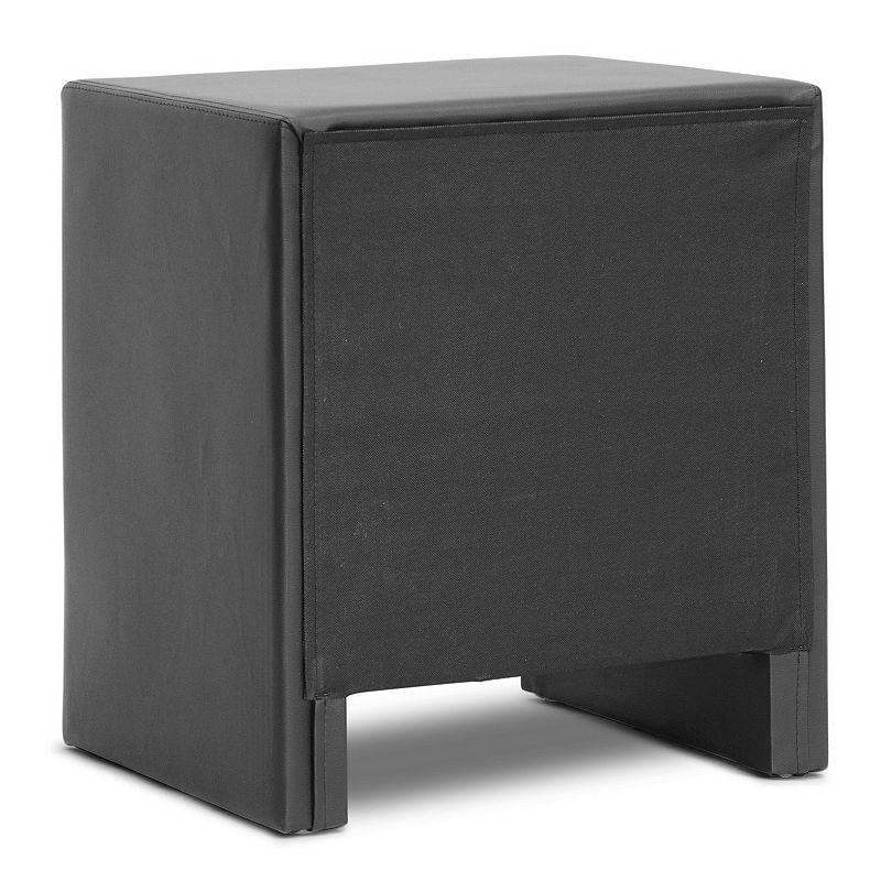 Baxton Studio Frey Upholstered Modern Nightstand