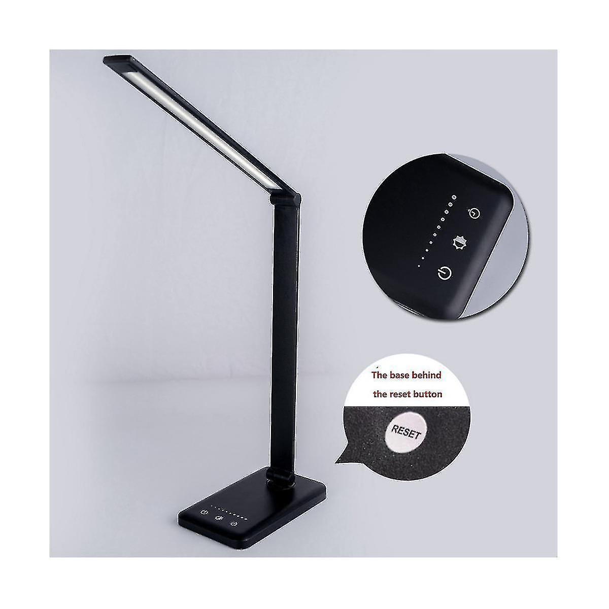 Christmas Functal Led Desk Lamp With Usb Charging Port， 5 Ing Modes，5 Ness S， Sensiti