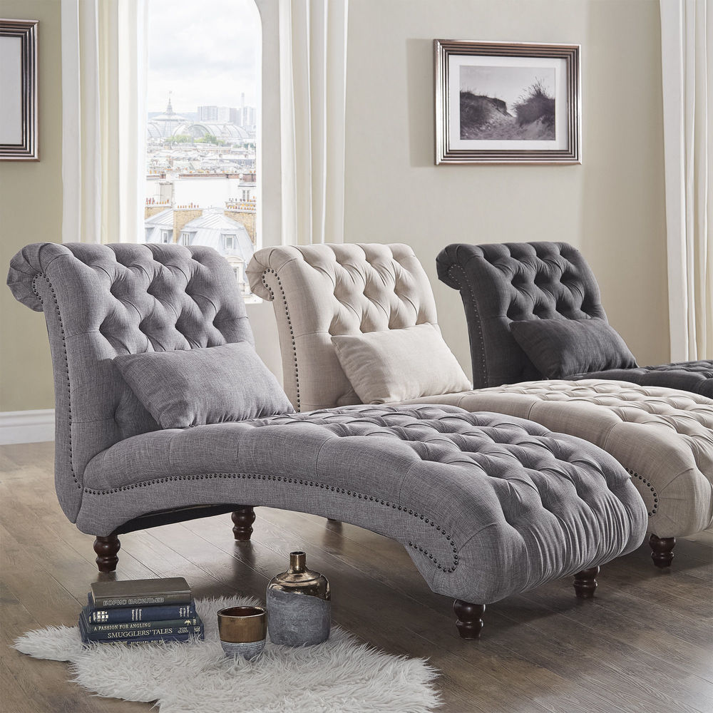 Knightsbridge Tufted Oversized Chaise Lounge by iNSPIRE Q Artisan