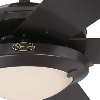 Westinghouse Comet 52 in. Integrated LED Indoor Espresso Ceiling Fan with Light Kit 7307200