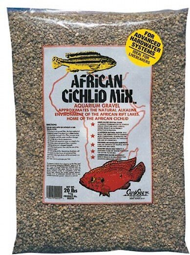 CaribSea African Cichlid Mix Original Aquarium Gravel， 20-lb bag