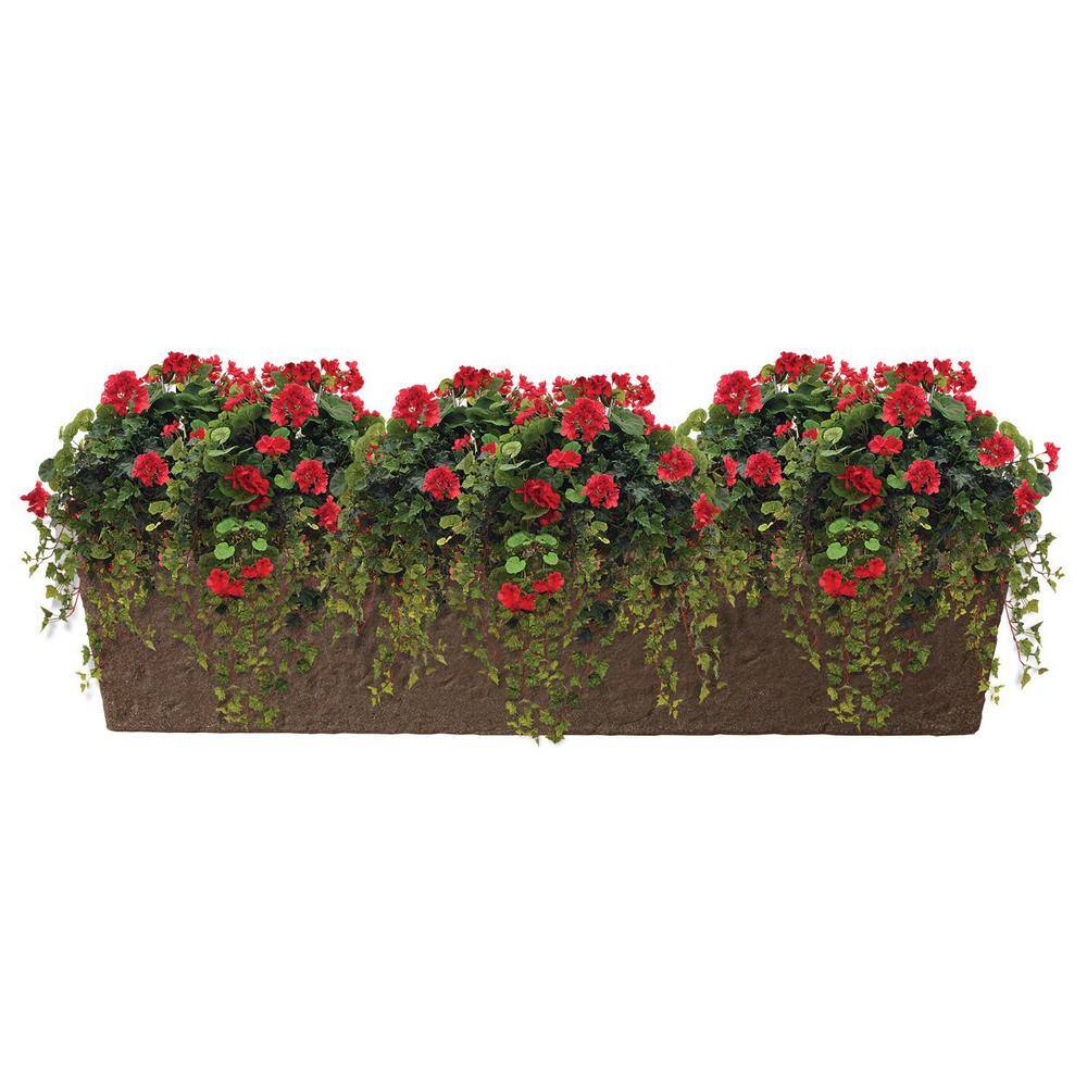 Emsco 39 in. x 14.5 in. Monzonite Polyethylene Trough Planter 2415-1