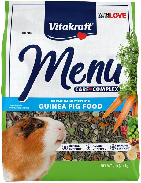 Vitakraft Menu Alfalfa Pellets Blend Vitamin and Mineral Fortified Premium Guinea Pig Food， 5-lb bag