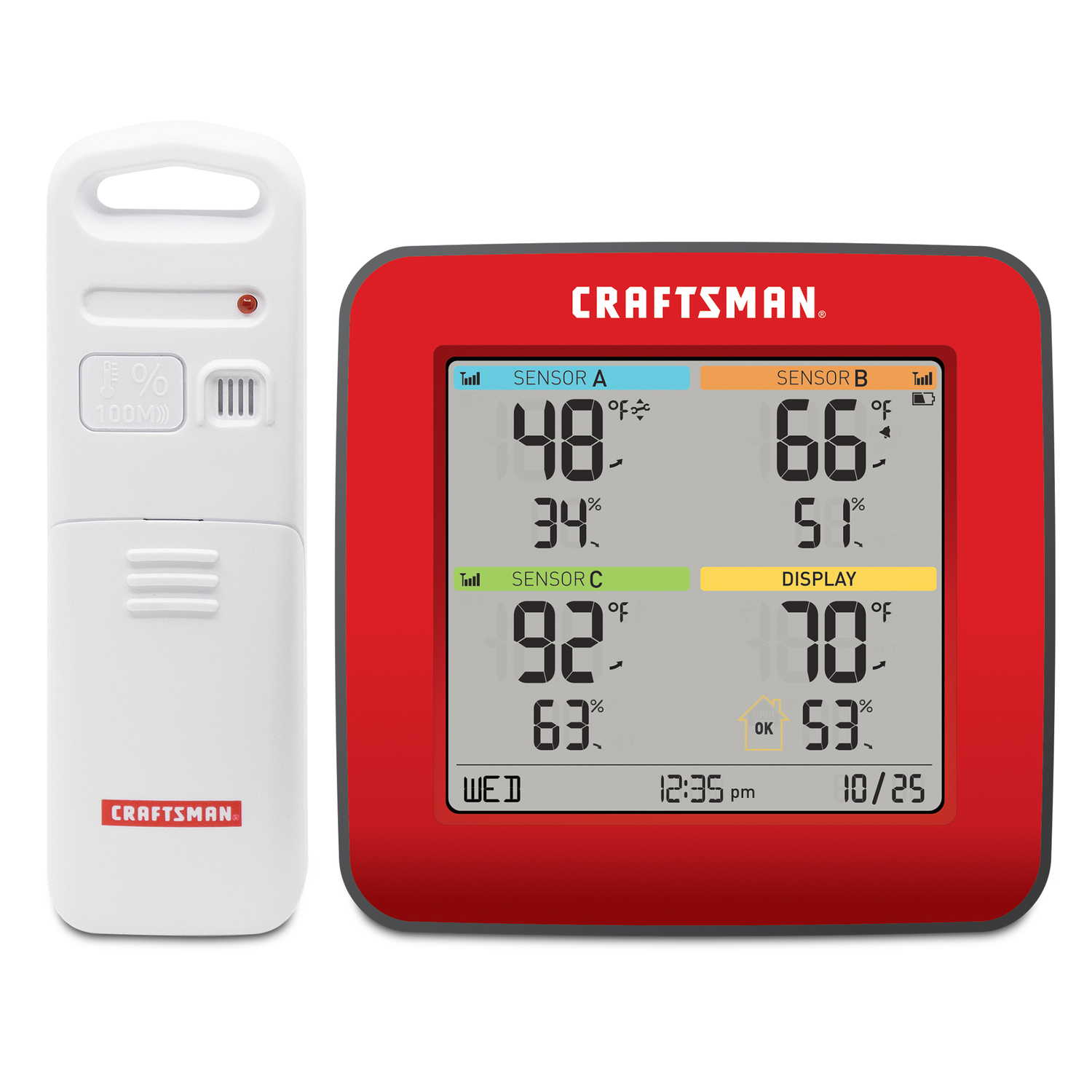 Craftsman Instant Read Digital Multi-Room Monitor