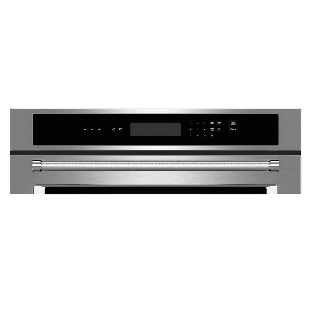 KitchenAid 30 in. Single Electric Wall Oven Self-Cleaning in Stainless Steel KOST100ESS