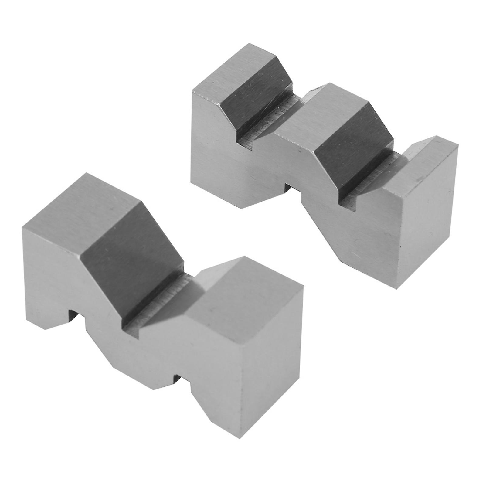 High Accuracy Carbon Steel M Type V Block 50mm For Platform Measurement (2pcs)