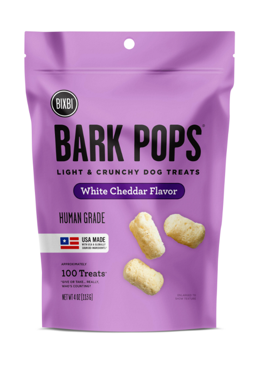 Bixbi Bark Pops White Cheddar Dog Treats， 4oz.