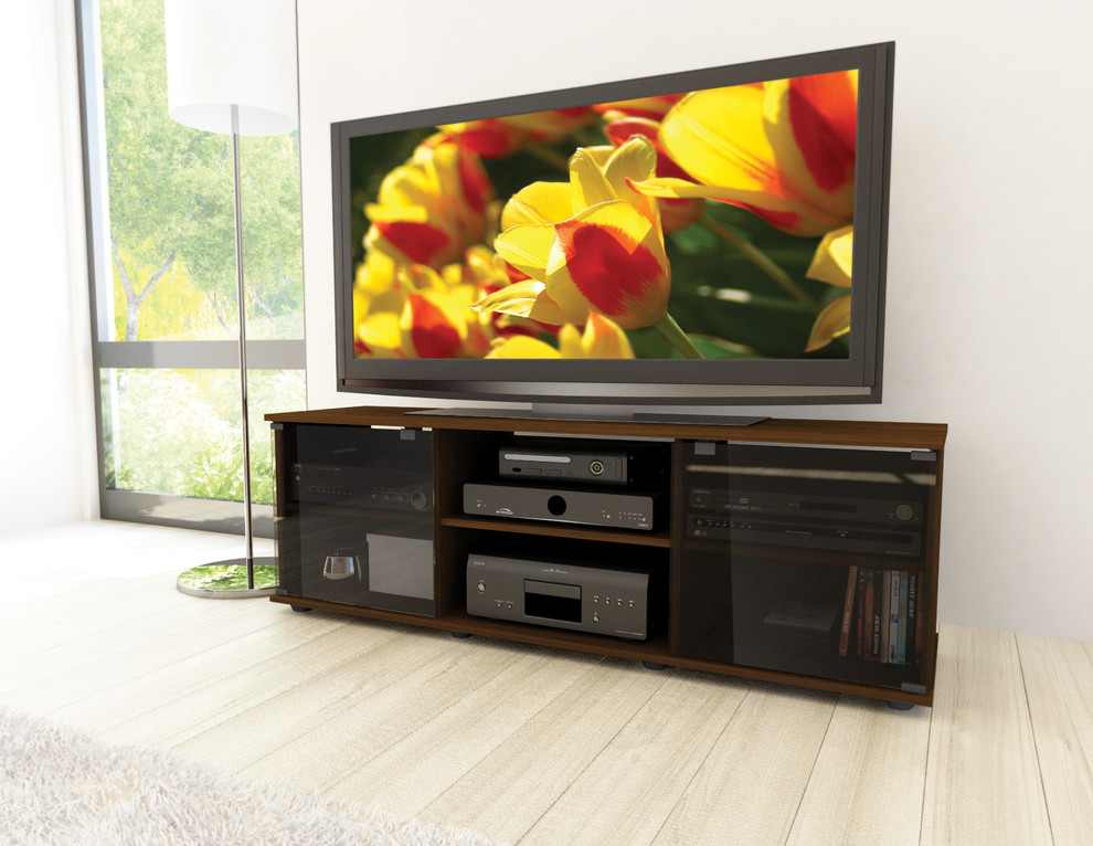 Fiji 60 quotTV Component Bench   Transitional   Entertainment Centers And Tv Stands   by CorLiving Distribution LLC  Houzz