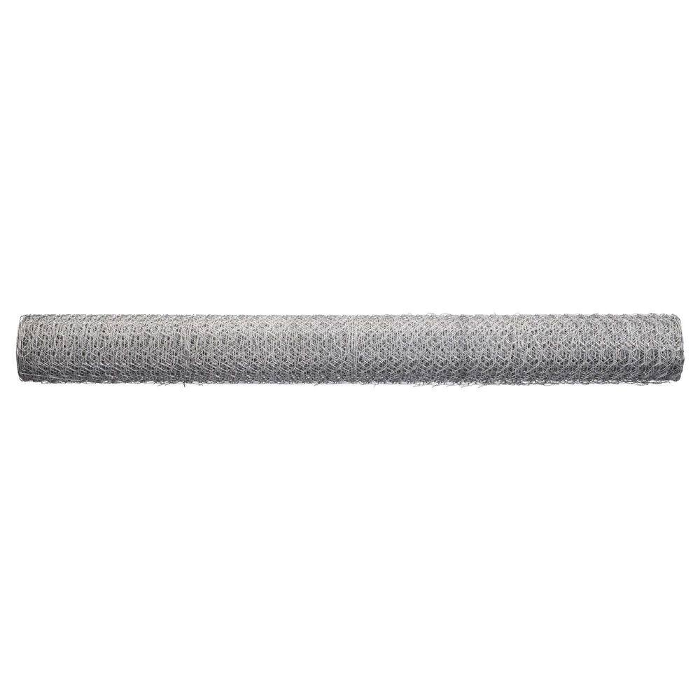 Everbilt 4 ft. x 50 ft. 20-Gauge Galvanized Steel Poultry Netting with 1 in. Mesh Size 83124