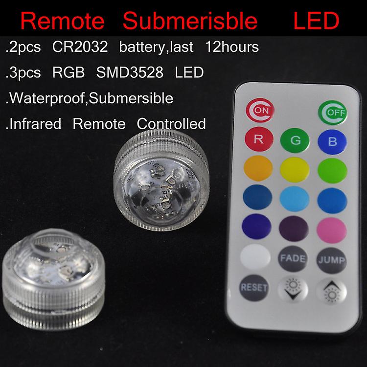 Wireless Remote Control Led Multi Color Spotlight Waterproof Party Lamp Decor Light