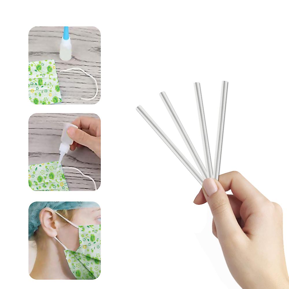 Diy Multicolorscover Kit 6m Elastic Ear Hanging Rope+10pcs Nose Bridge Strips+7 Pcs 25cm*25cm Non-woven Fabric Cloth In Silimilar Color No.288588