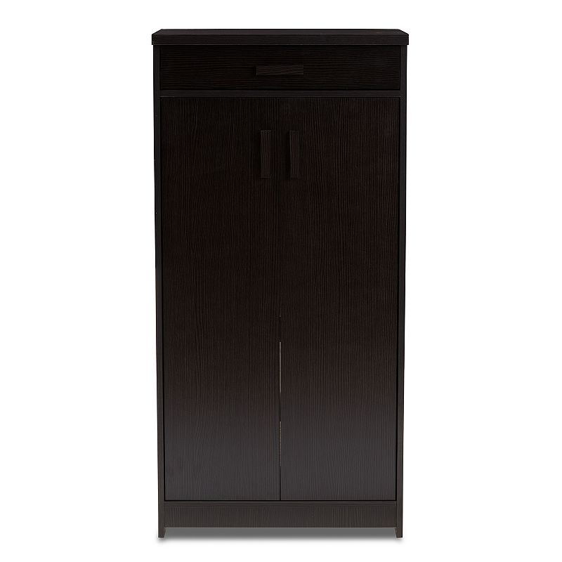 Baxton Studio Bienna Espresso Shoe Cabinet