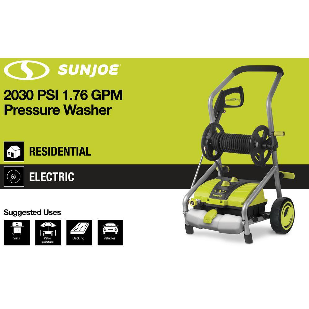 Sun Joe 1450 PSI 1.24 GPM 14.5 Amp Cold Water Corded Electric Pressure Washer SPX4001