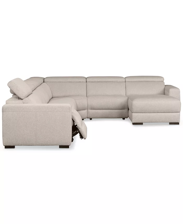 Furniture Nevio 157 6-Pc. Fabric Sectional Sofa with Chaise