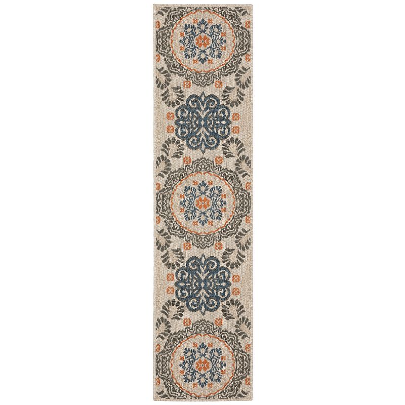 StyleHaven Lafayette Medallions Indoor Outdoor Rug