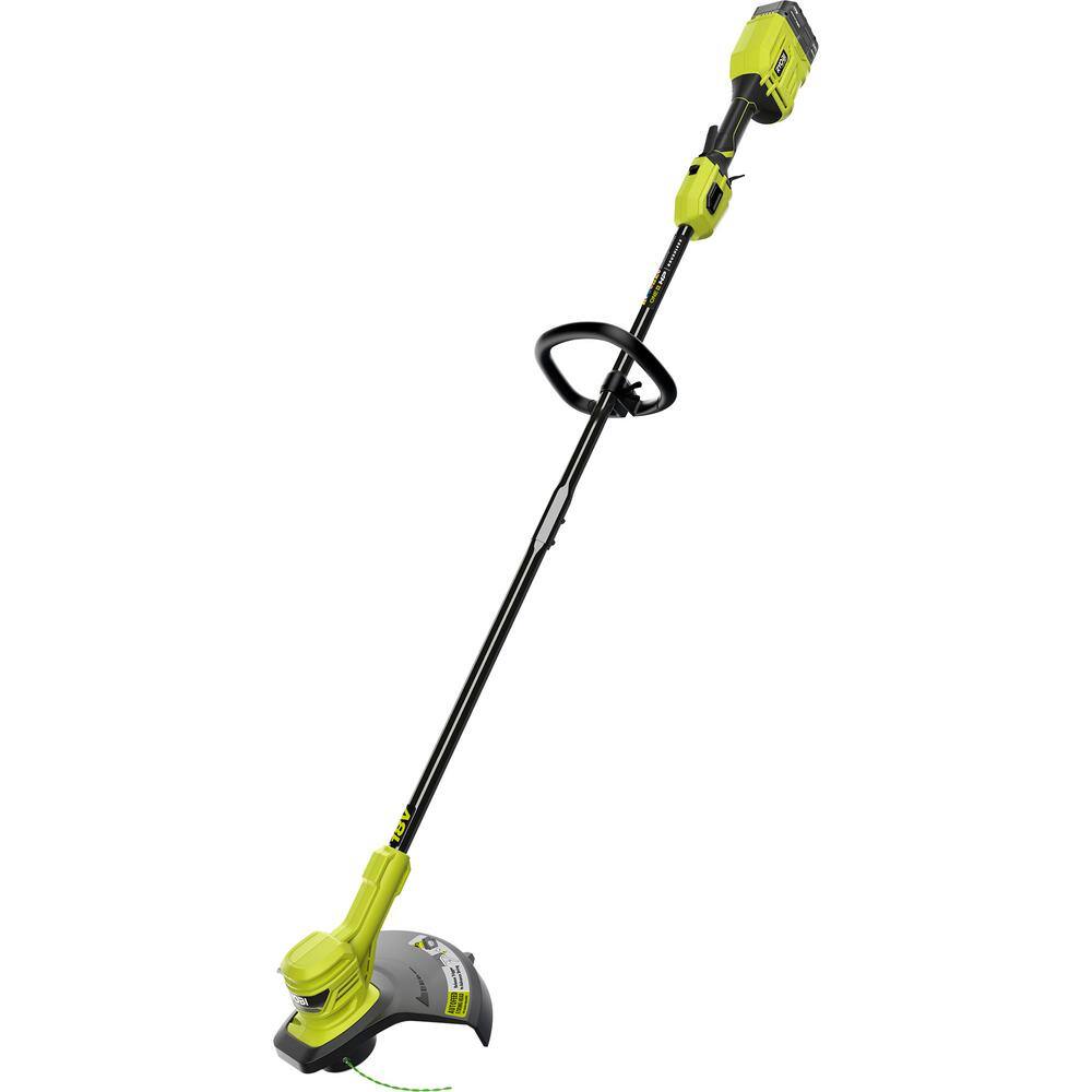 RYOBI ONE+ HP 18V Brushless 13 in. Cordless Battery String Trimmer with Extra 5-Pack of Spools 4.0 Ah Battery and Charger P20120-AC5