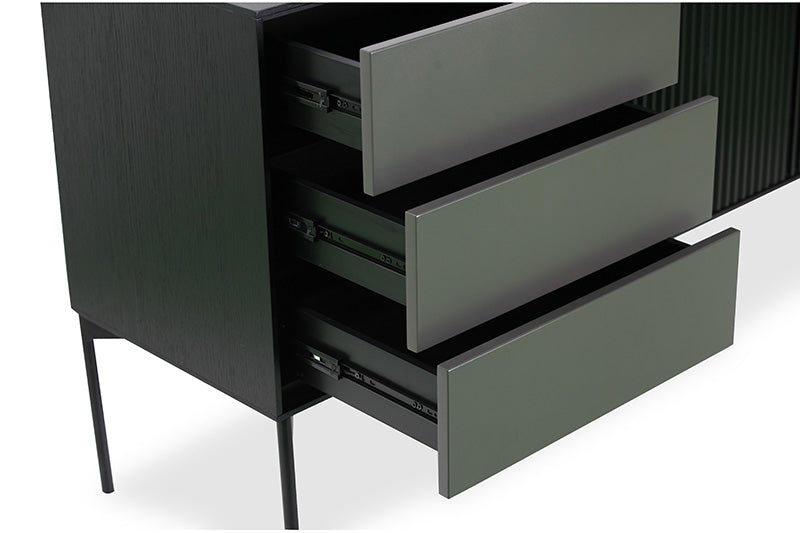 SEGAN Sideboard Buffet 160cm - Black & Grey