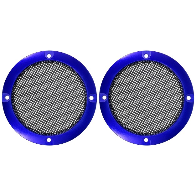 Unique Bargains Vehicle Audio Speaker Cover Mesh Subwoofer Horn Guard Decorative Circle Grille Protector